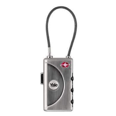 Yale Travel Luggage Padlock With ID Tag YTL1-30-350-1